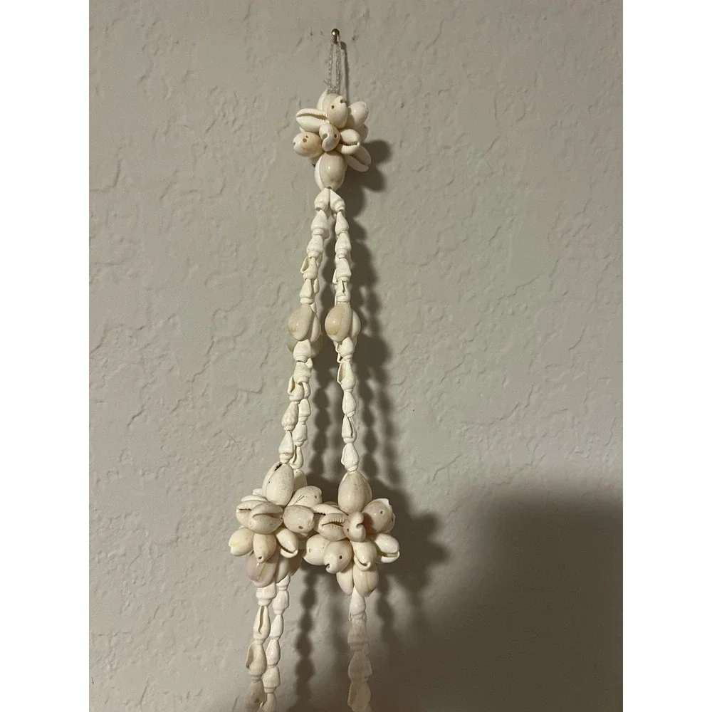 Handmade Sea Shell Hanging Basket Or Plant Holder
